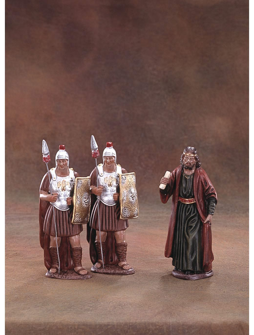 Soldados y Rey Herodes en barro